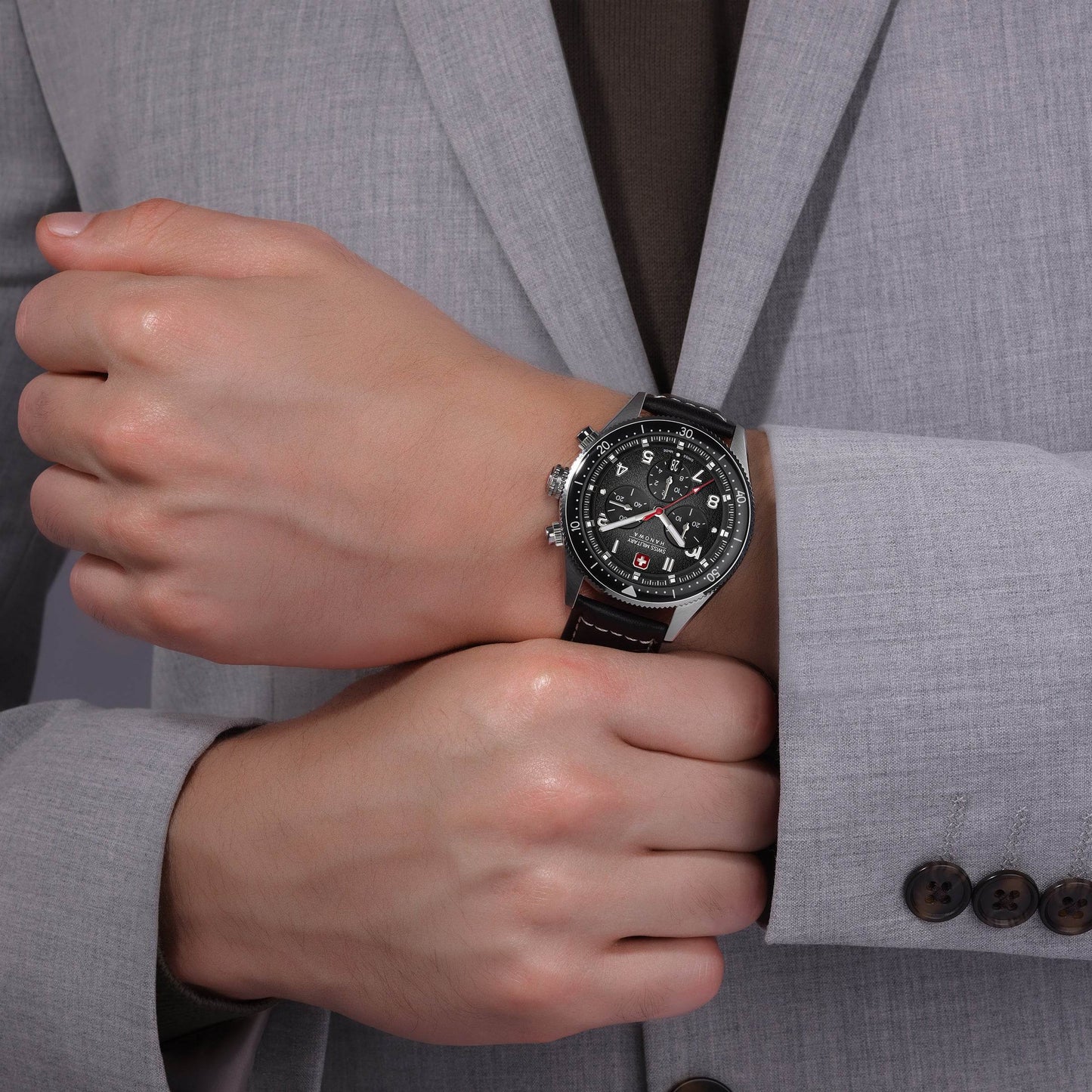 GREYHOUND CHRONO - Black - SwissAtelier