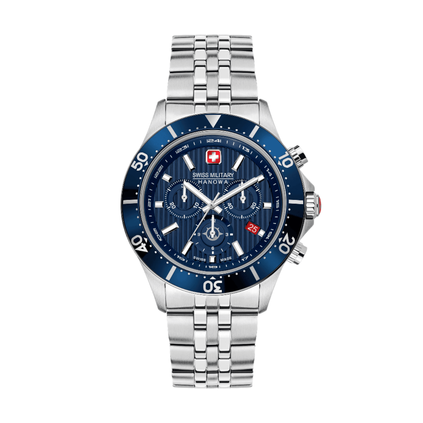 FLAGSHIP X CHRONO - Blue/Silver - SwissAtelier