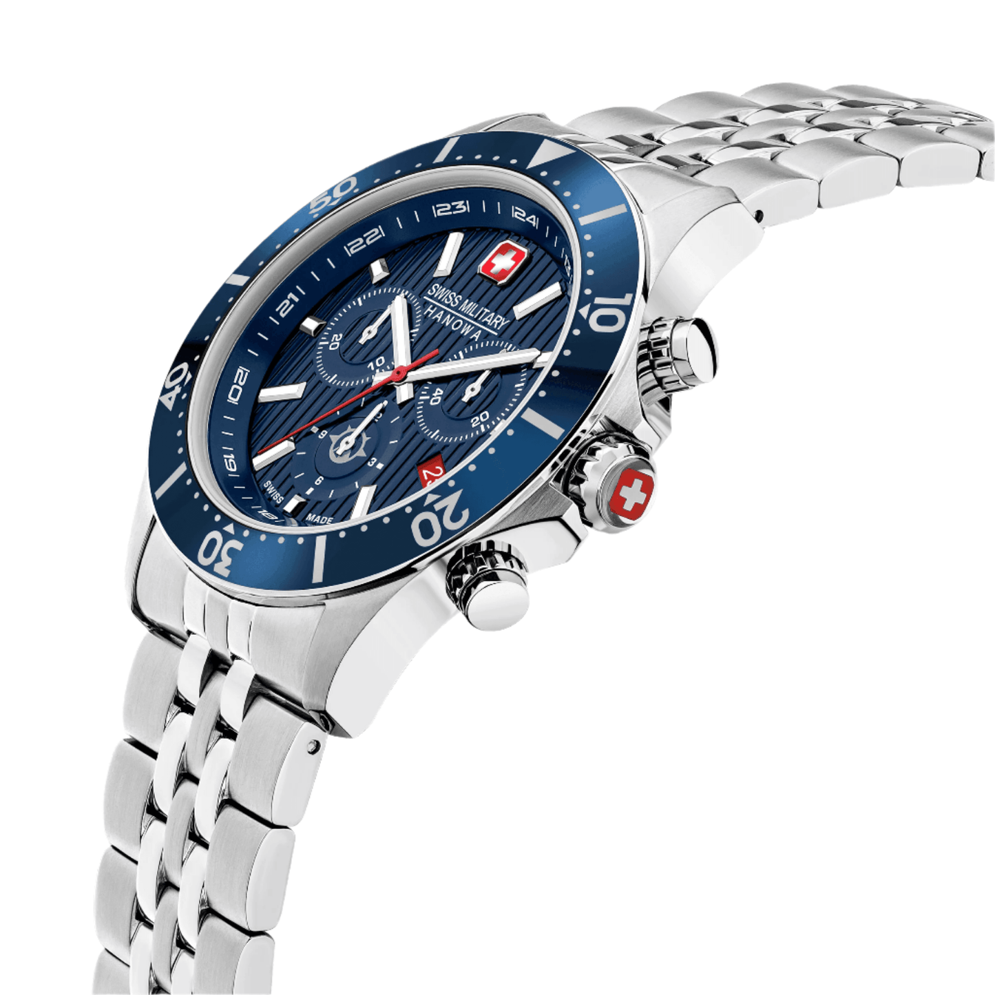 FLAGSHIP X CHRONO - Blue/Silver - SwissAtelier