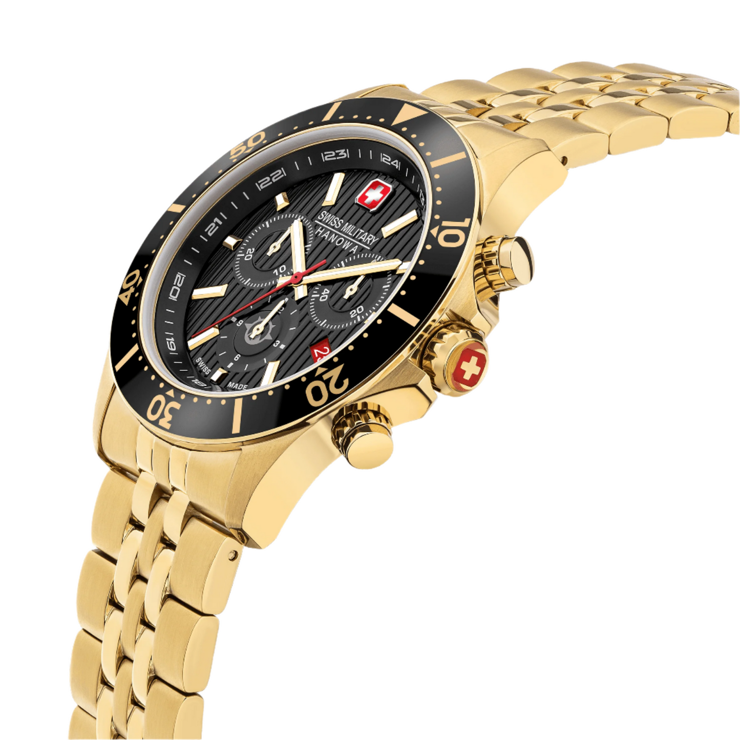 FLAGSHIP X CHRONO - Black/Gold - SwissAtelier