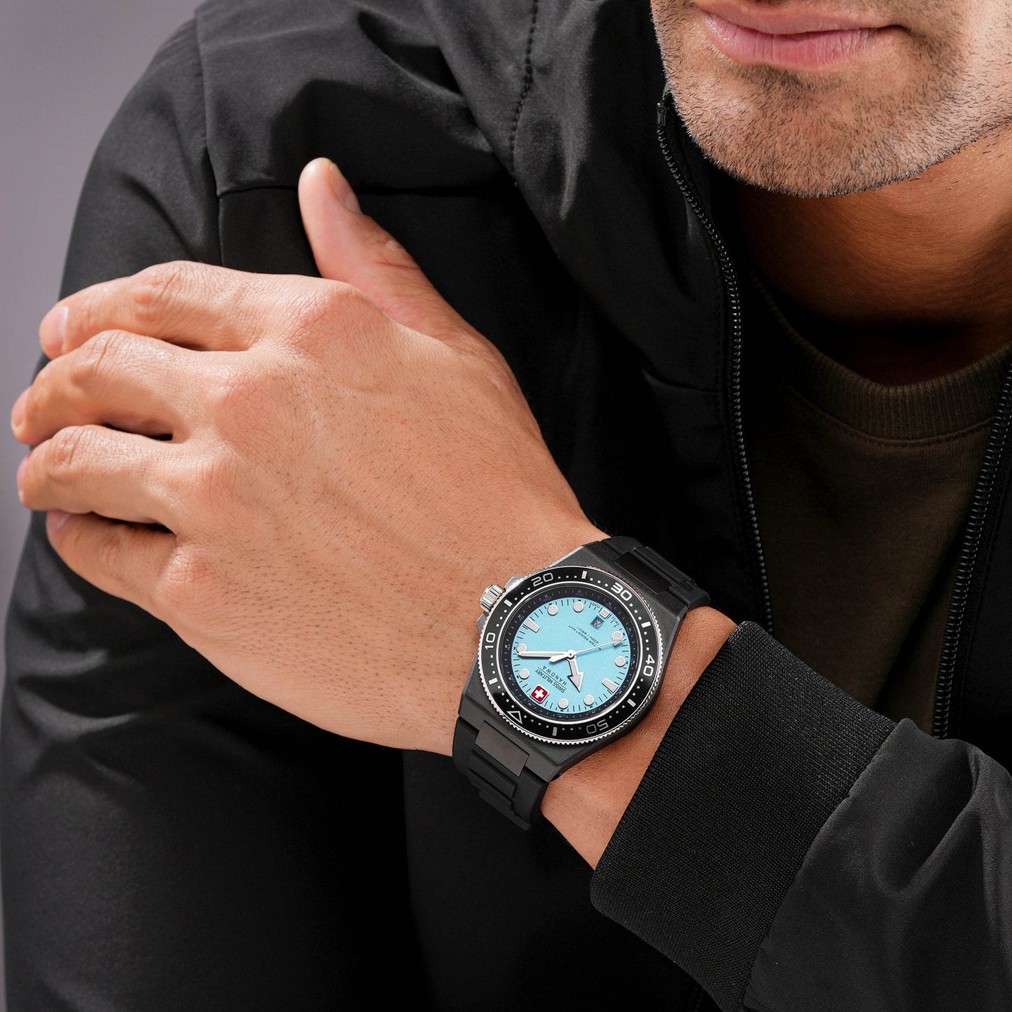 OCEAN PIONEER - Light blue - SwissAtelier