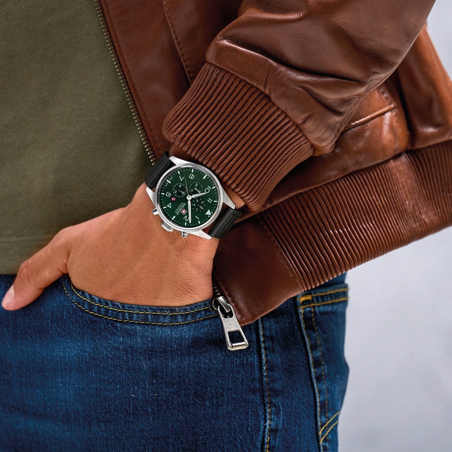 THUNDERBOLT CHRONO - Green/Black - SwissAtelier