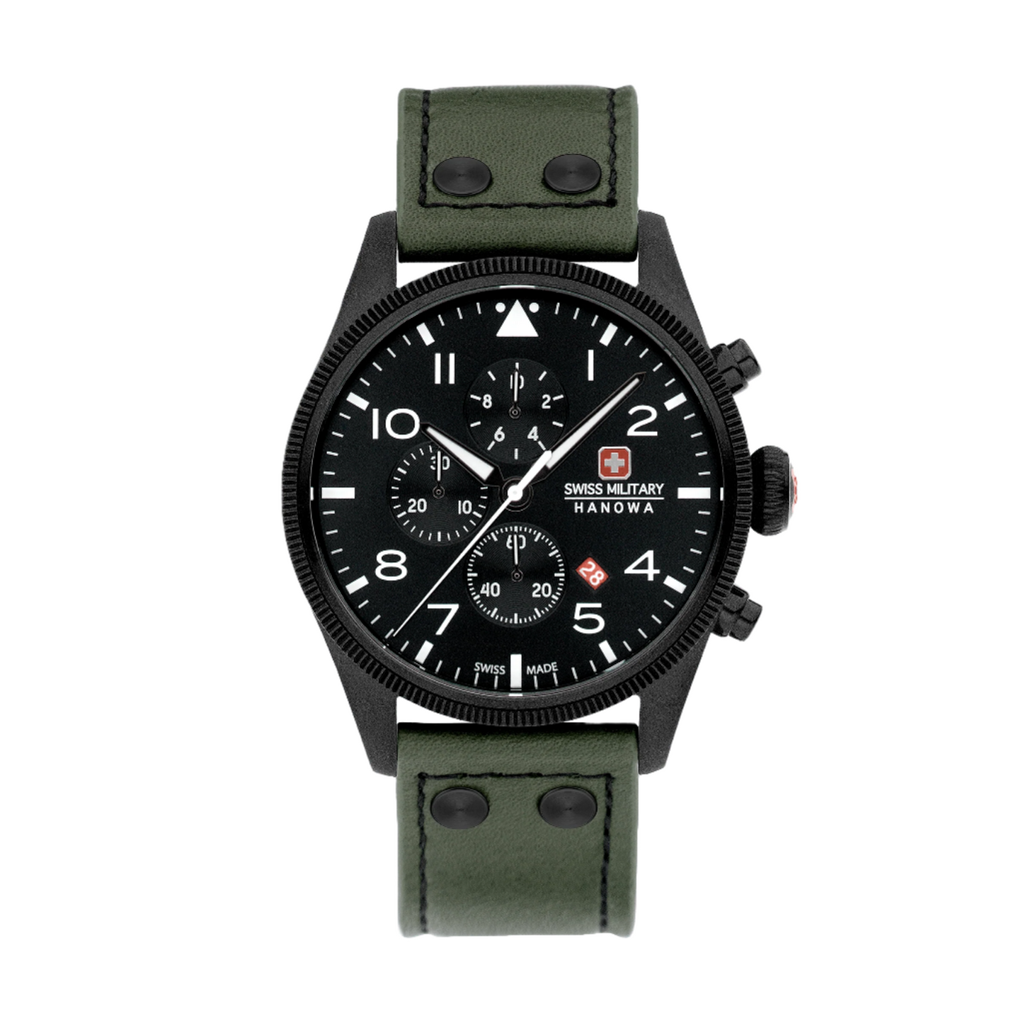 THUNDERBOLT CHRONO - Black/Green - SwissAtelier