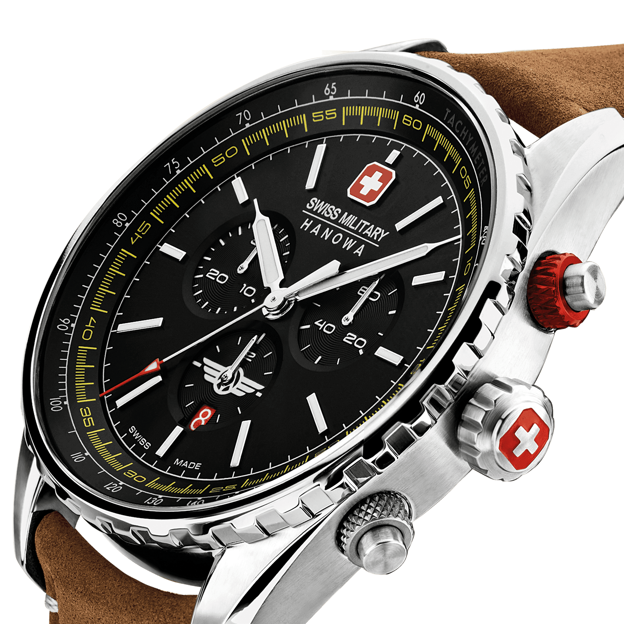 AFTERBURN CHRONO - Black/Brown - SwissAtelier