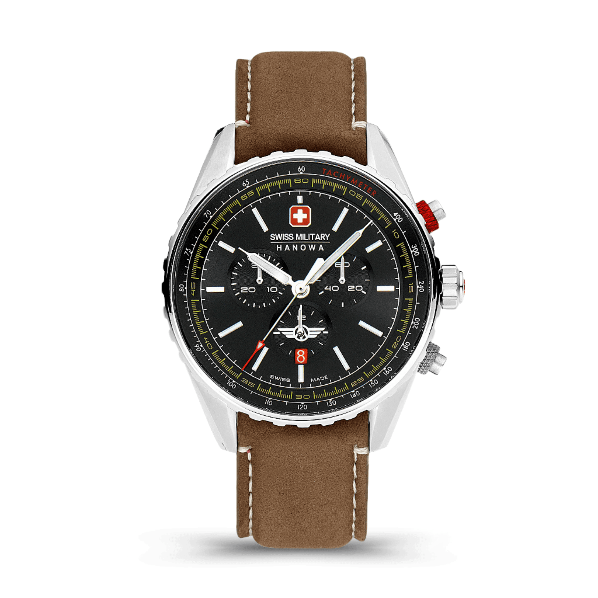 AFTERBURN CHRONO - Black/Brown - SwissAtelier