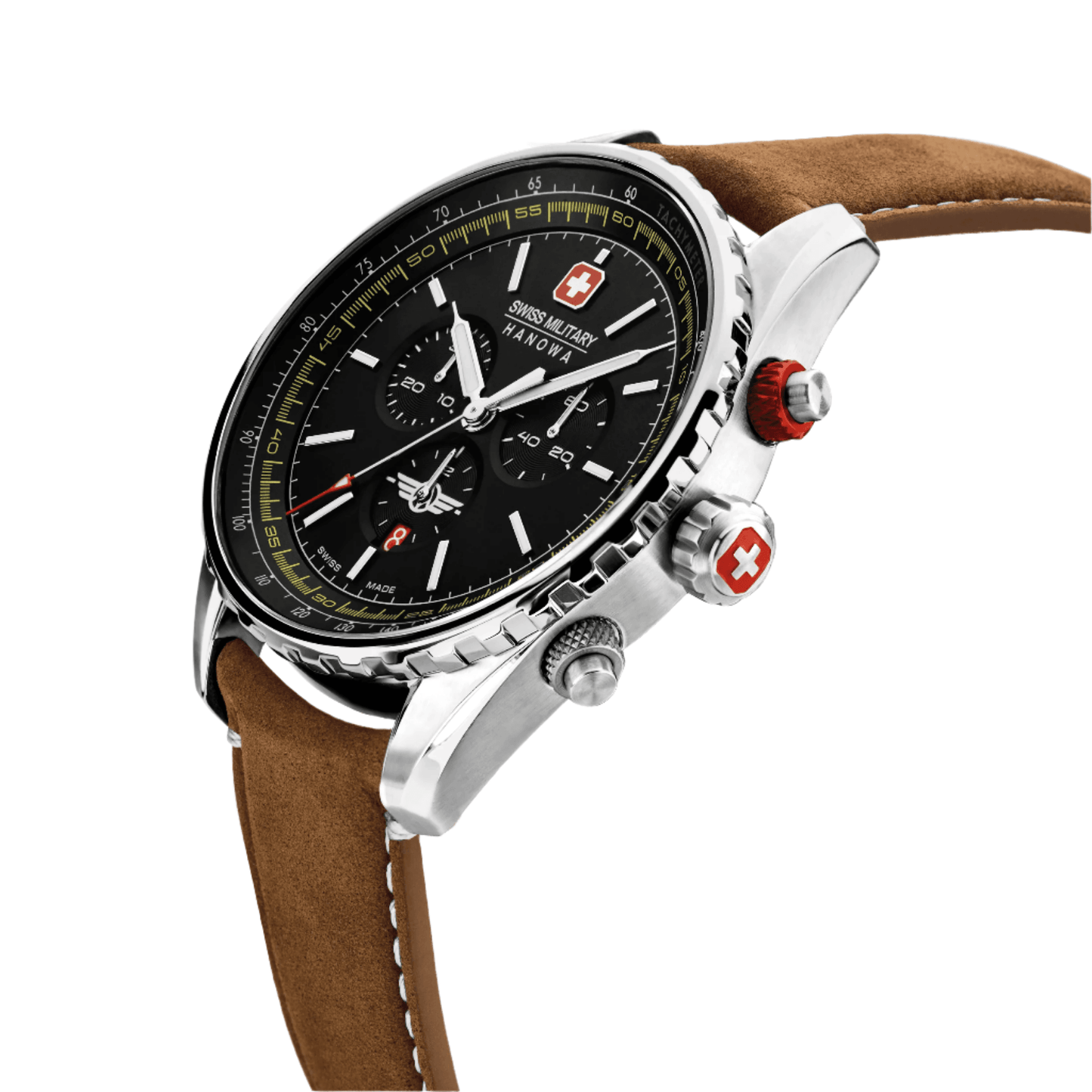AFTERBURN CHRONO - Black/Brown - SwissAtelier