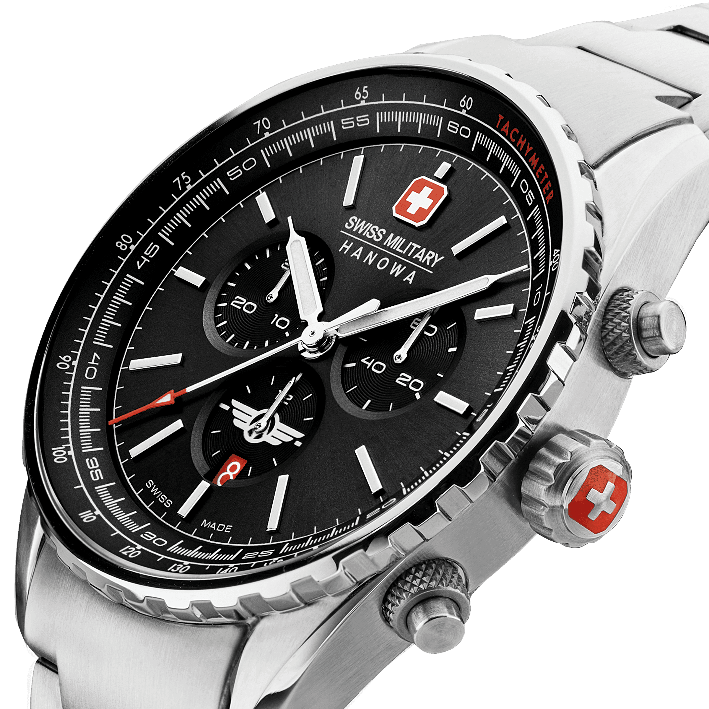 AFTERBURN CHRONO - Black/Silver - SwissAtelier