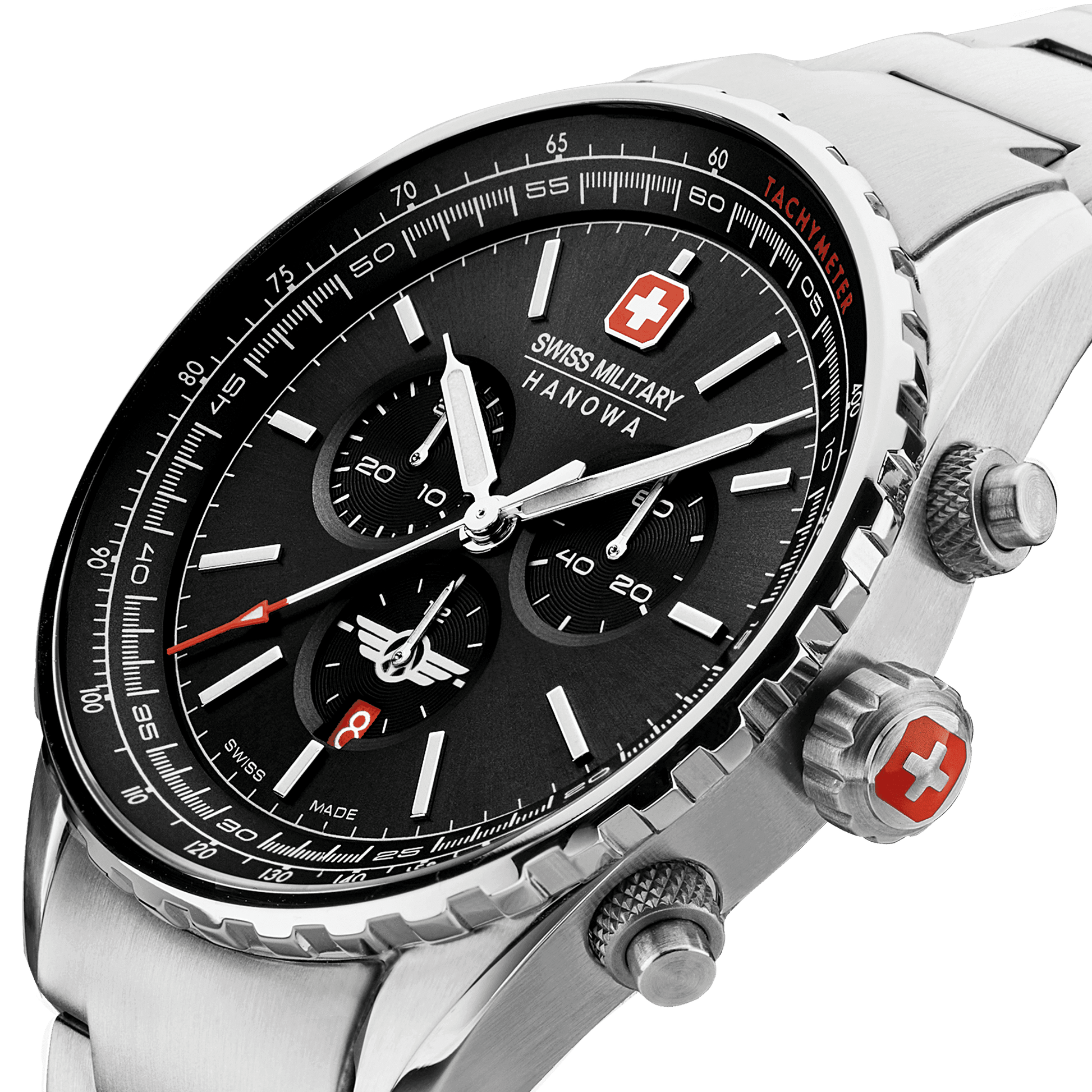 AFTERBURN CHRONO - Black/Silver - SwissAtelier