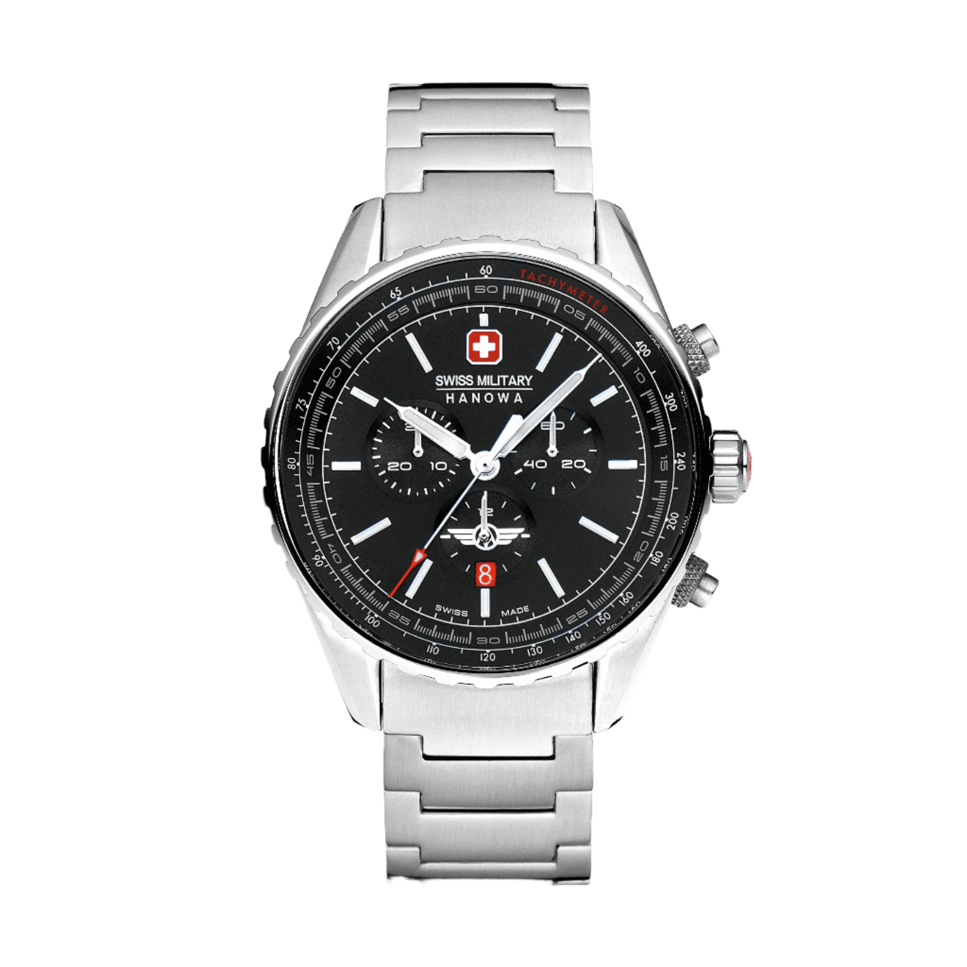 AFTERBURN CHRONO - Black/Silver - SwissAtelier