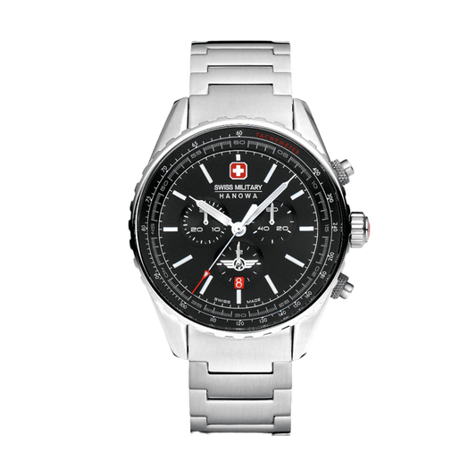 AFTERBURN CHRONO - Black/Silver - SwissAtelier