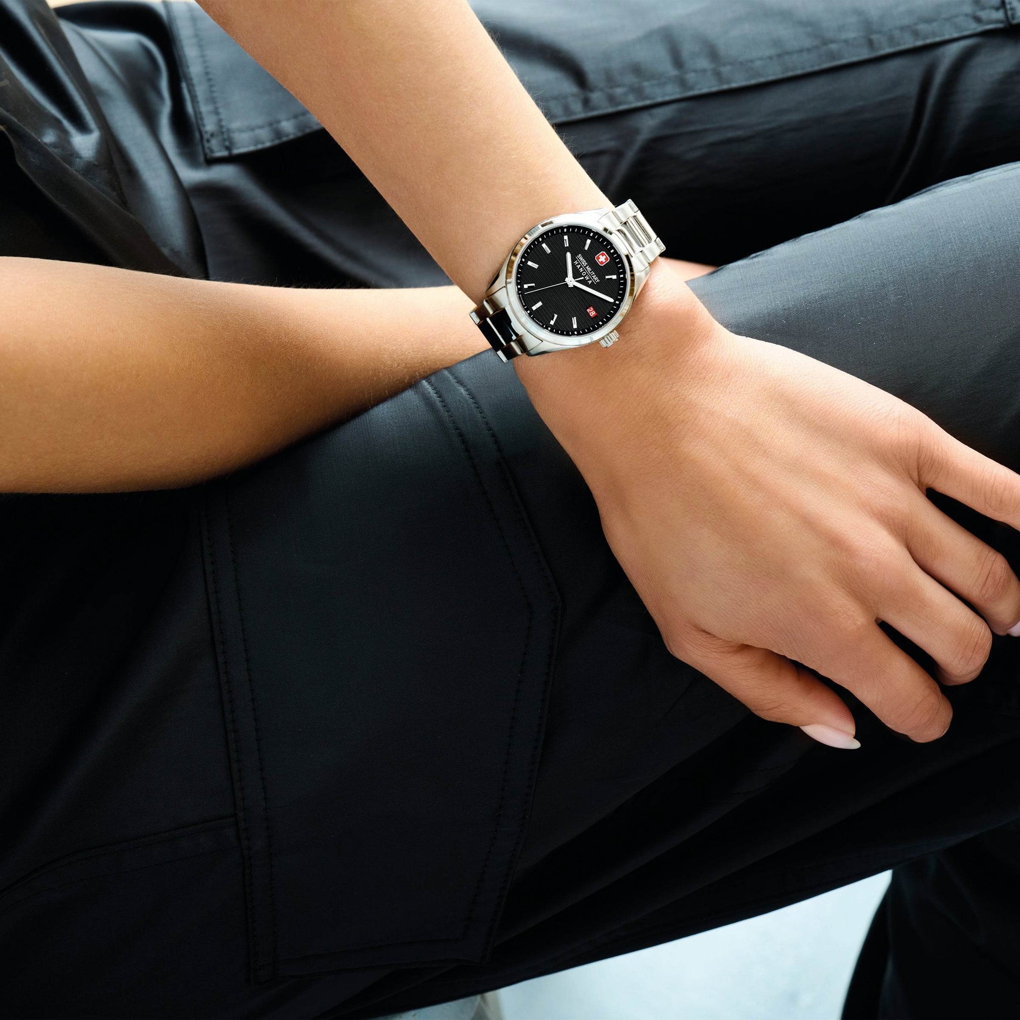 ROADRUNNER LADY - Black/Silver - SwissAtelier