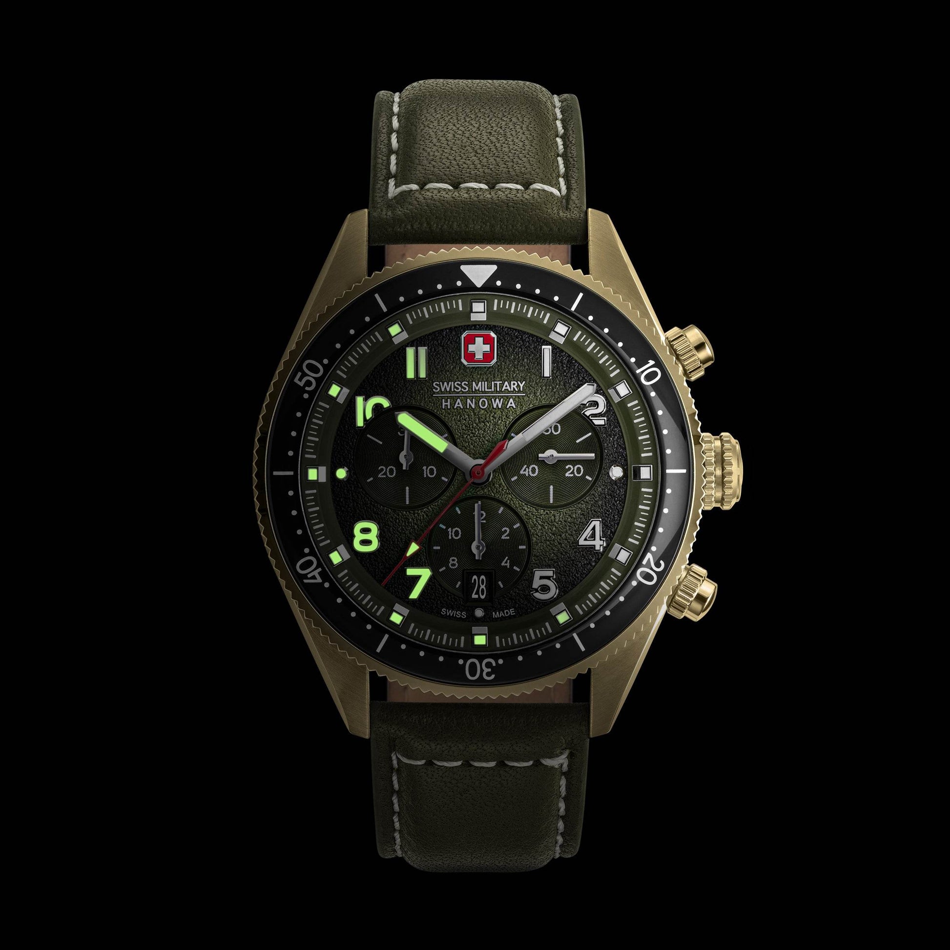 GREYHOUND CHRONO - Green - SwissAtelier