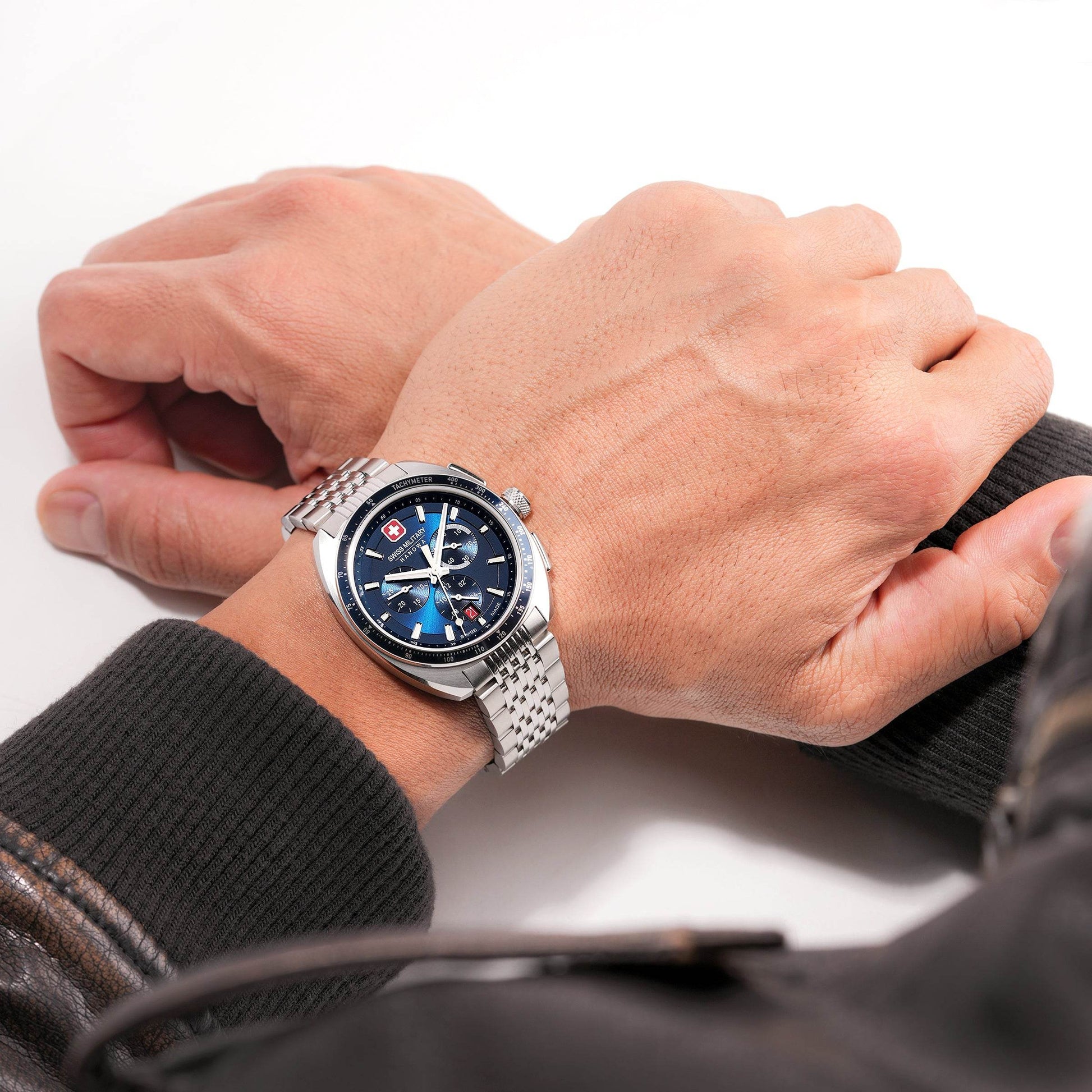 DEFENDER - Blue/Silver - SwissAtelier