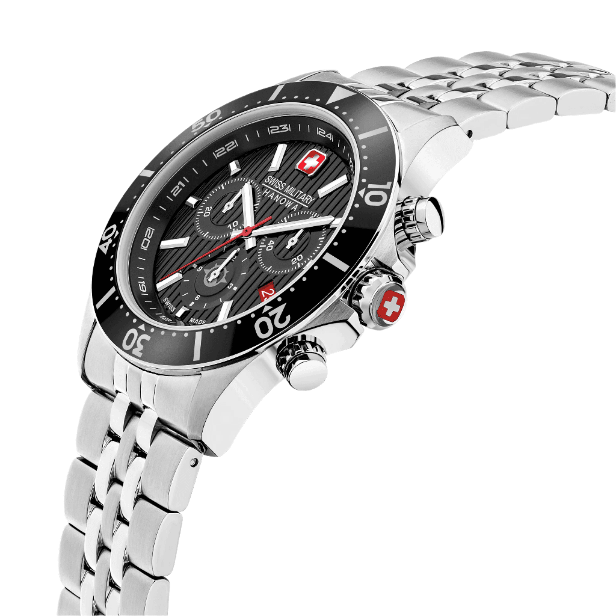 FLAGSHIP X CHRONO - Black/Silver - SwissAtelier