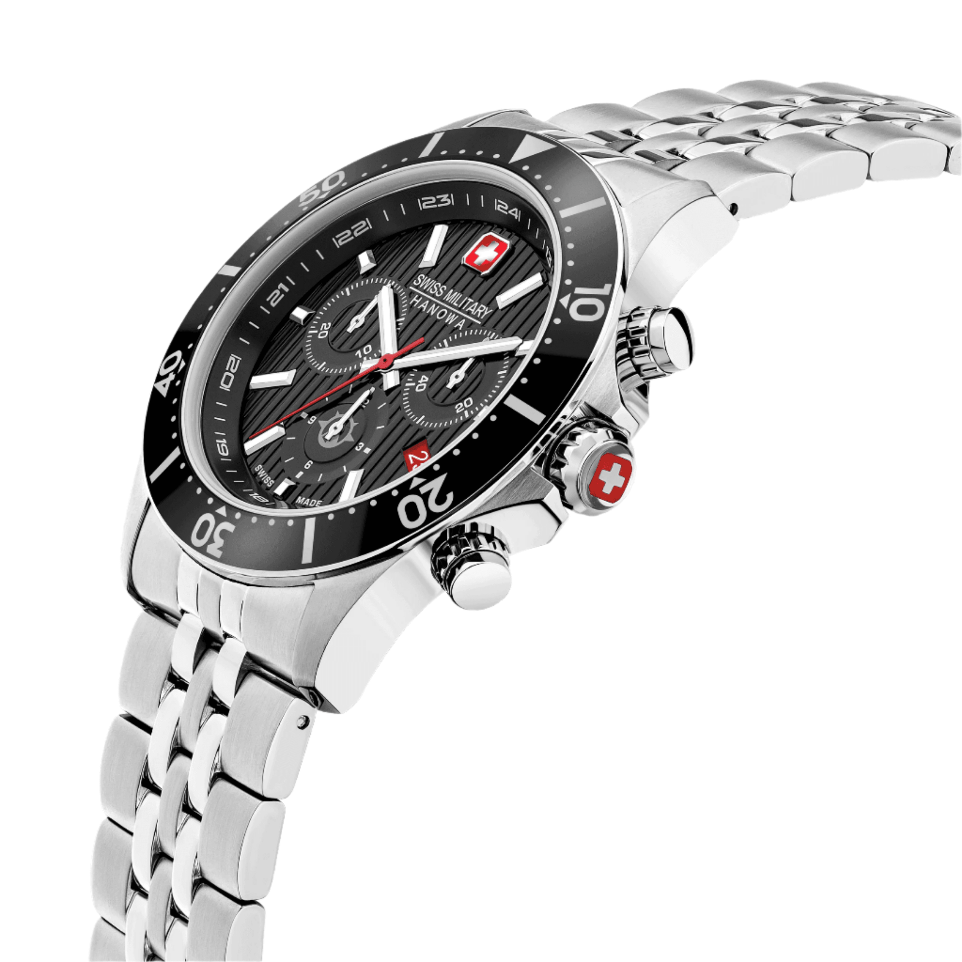 FLAGSHIP X CHRONO - Black/Silver - SwissAtelier