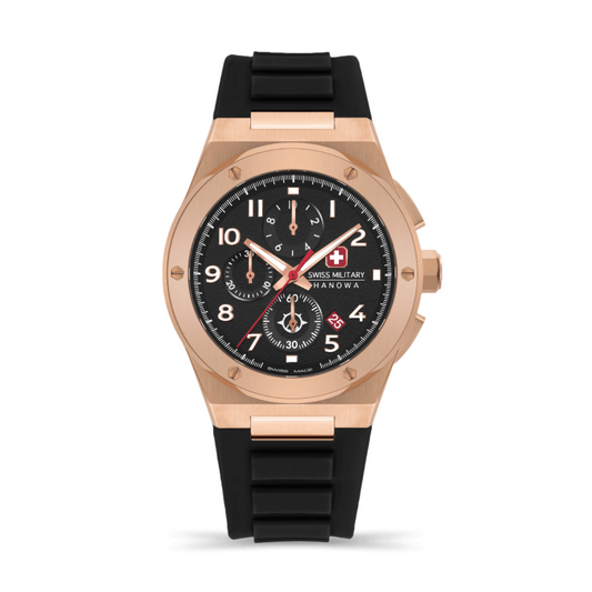 SONORAN CHRONO - Black/Rose gold - SwissAtelier