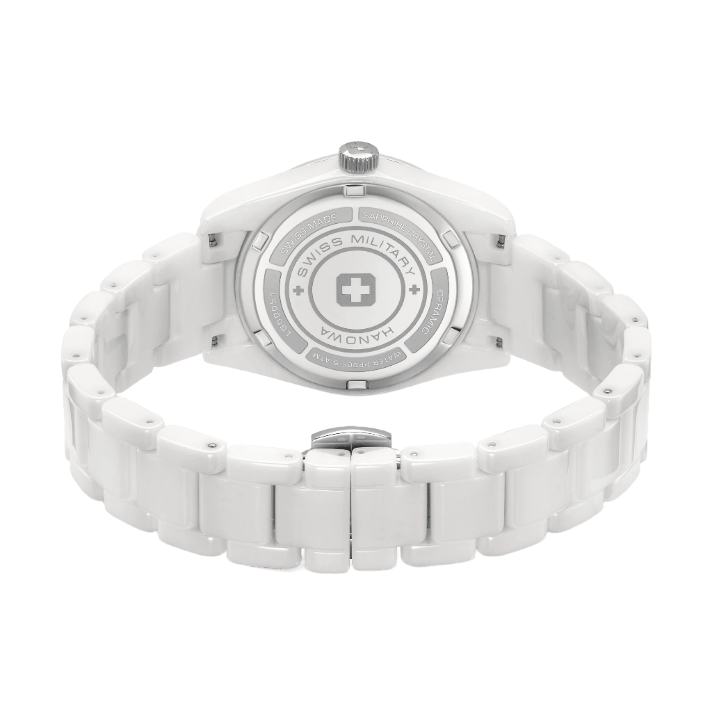 SWISS RECRUIT LADY CERAMIC - White/Silver - SwissAtelier