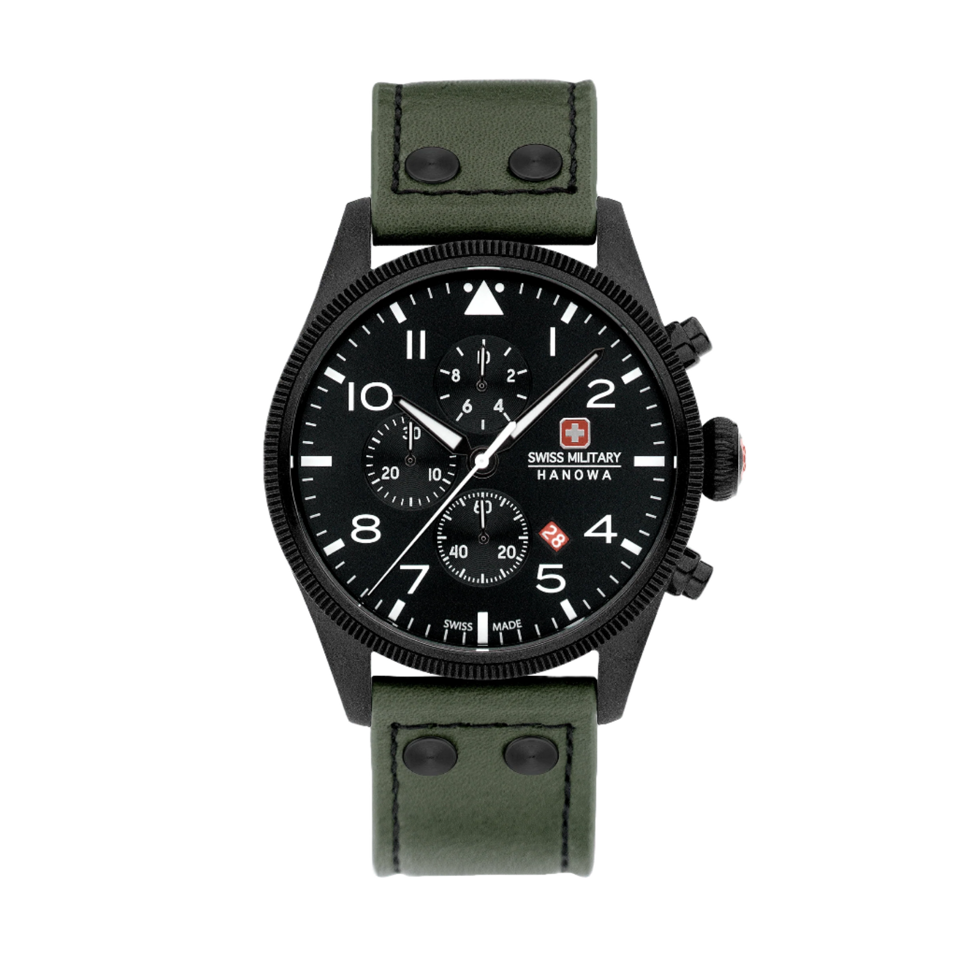 THUNDERBOLT CHRONO - Black/Green - SwissAtelier