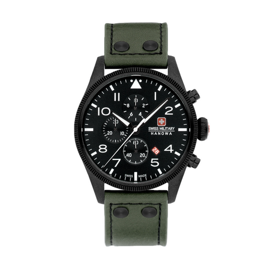 THUNDERBOLT CHRONO - Black/Green - SwissAtelier