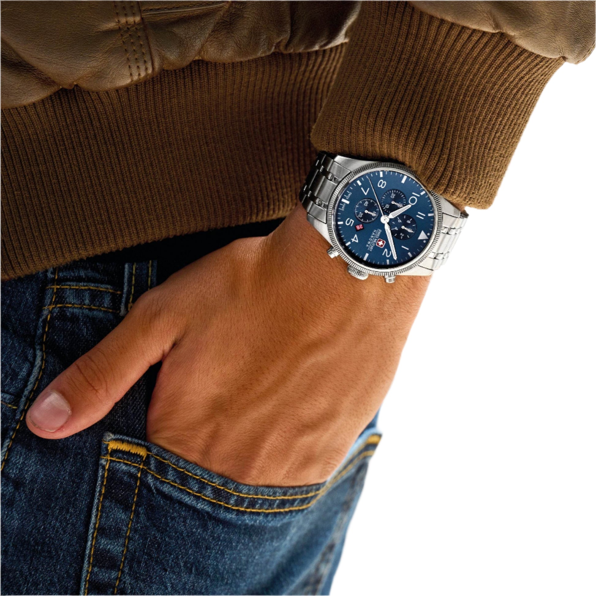 THUNDERBOLT CHRONO - Blue/Silver - SwissAtelier